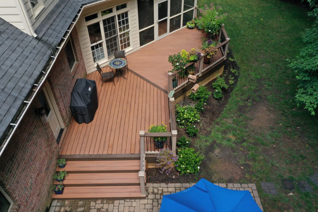 Different shape and deck sizes are options based on how large your backyard is.