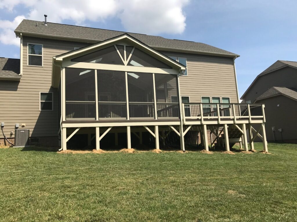 6 Backyard Screened Porch Deck Ideas & Photos | A Deck Above