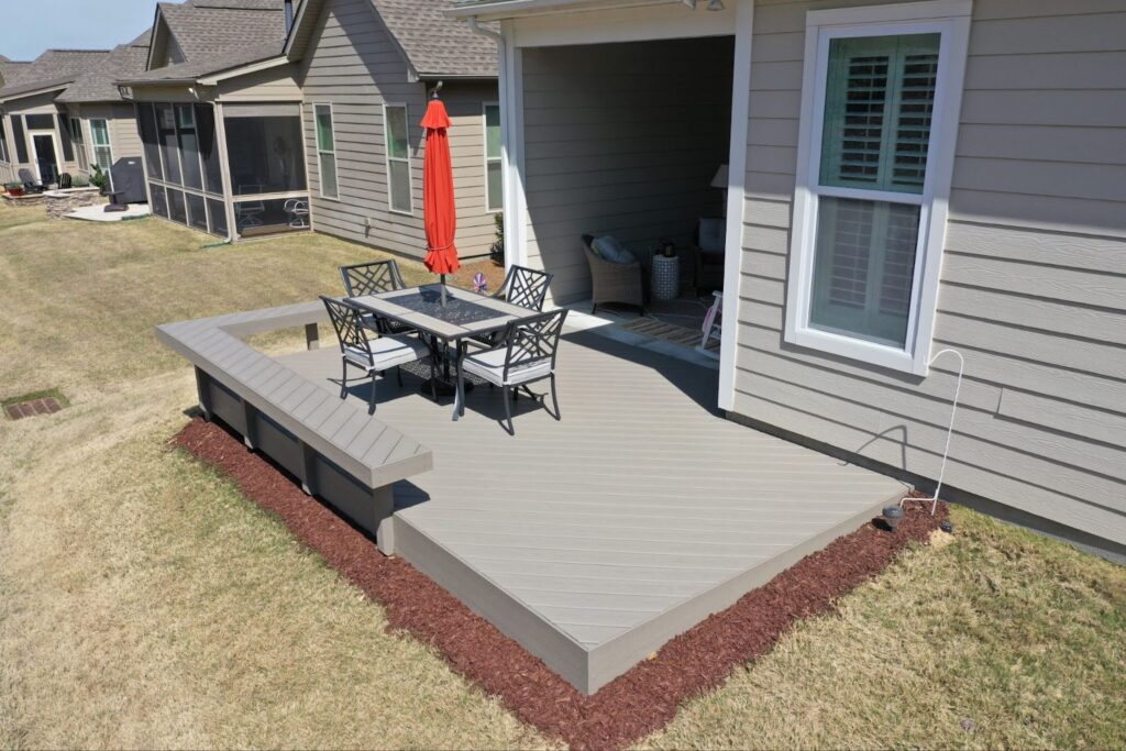 small deck area