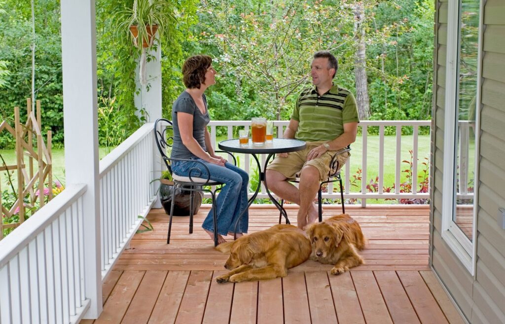 deck safety tea dogs