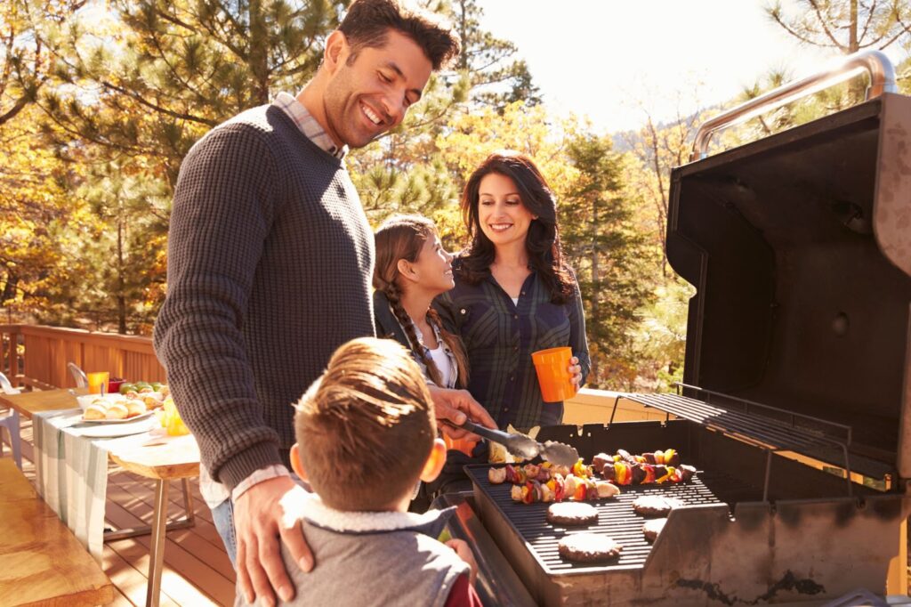 family bbq outside