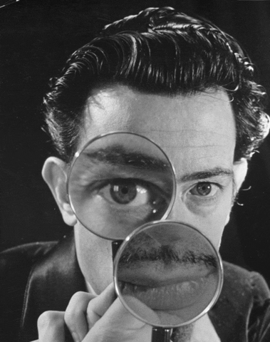 mustache magnifying glass