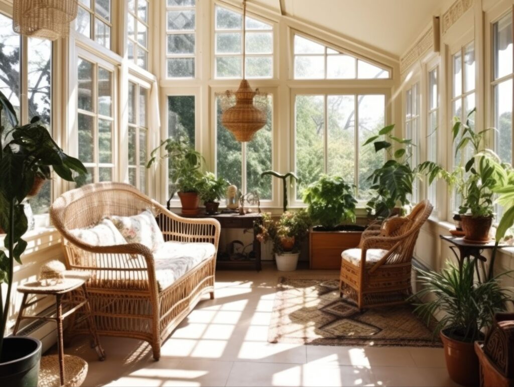 screened in porch or sunroom