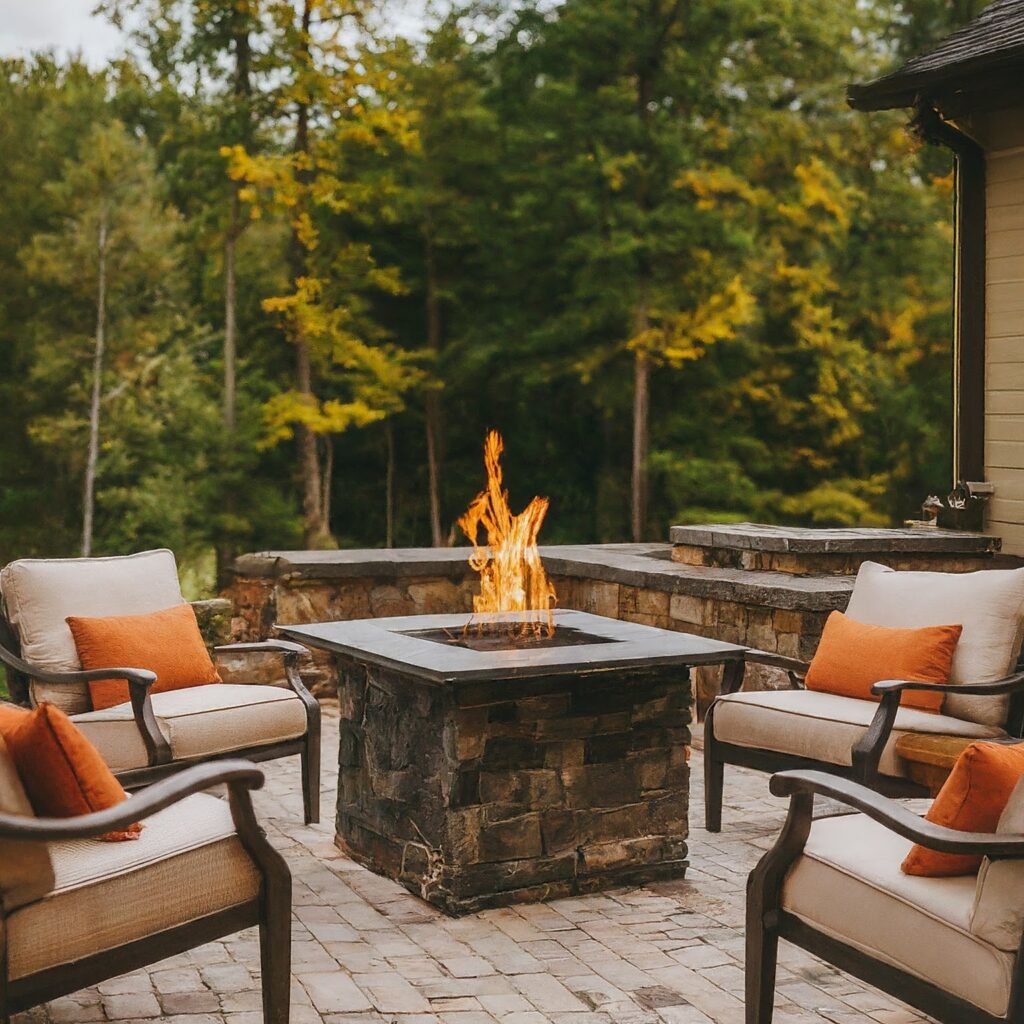 patio with Fire Pit 