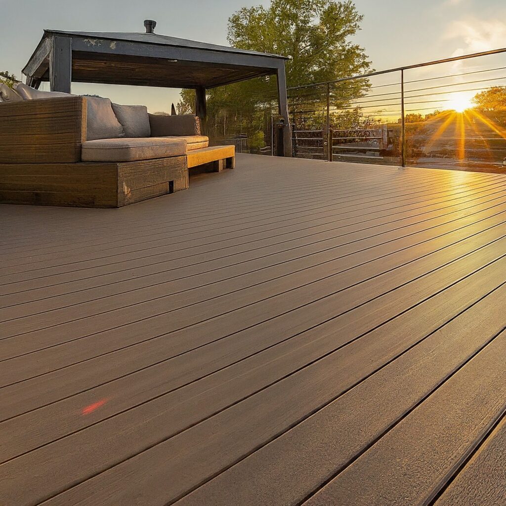 exterior overview of outdoor plastic deck