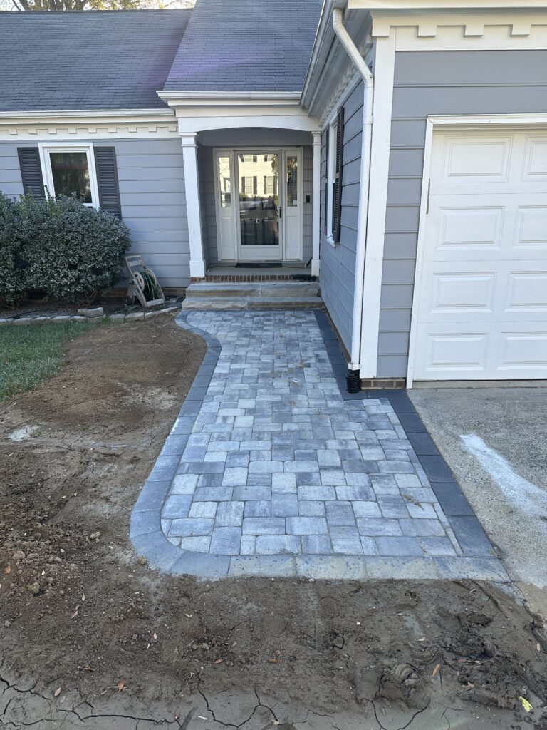 walkway to front door