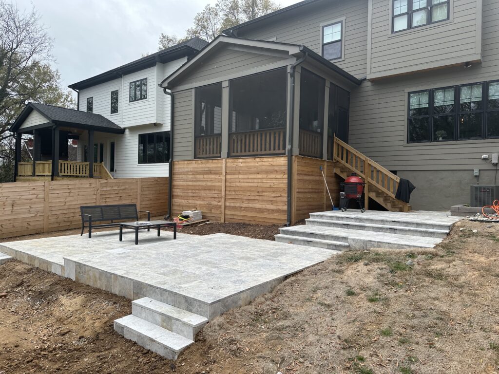 Retaining Walls on deck