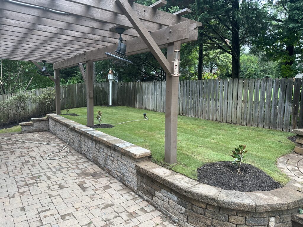 Retaining Walls on patio