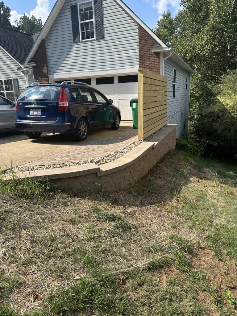 Retaining Walls on driveway