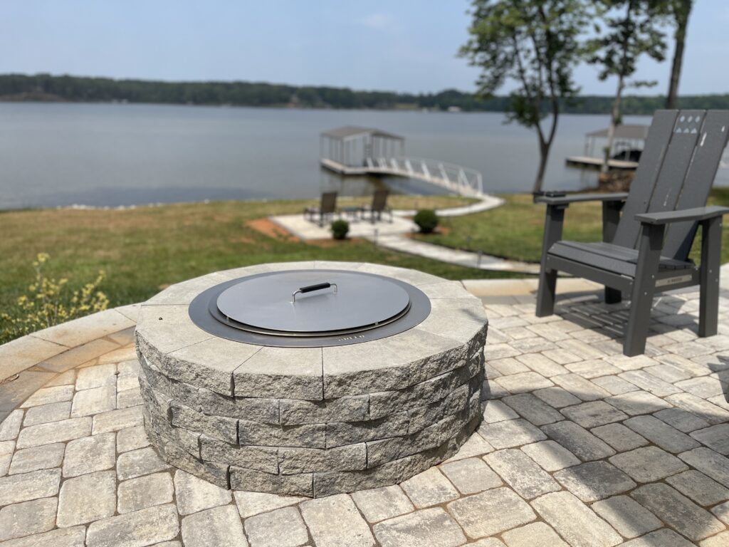 Fire Pit with lake view, NC