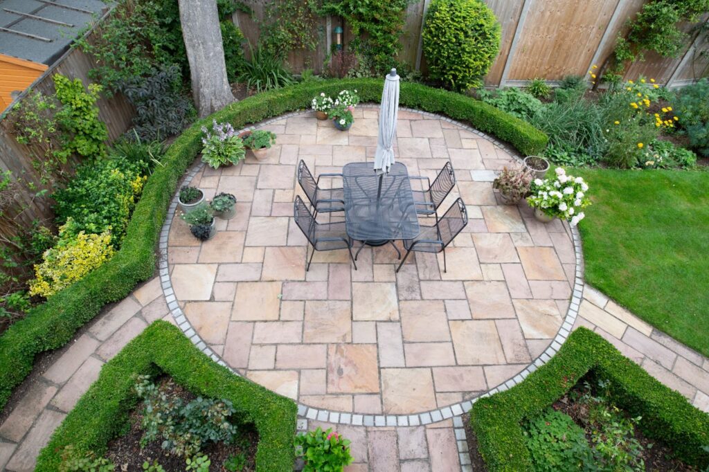 concrete vs stone patio